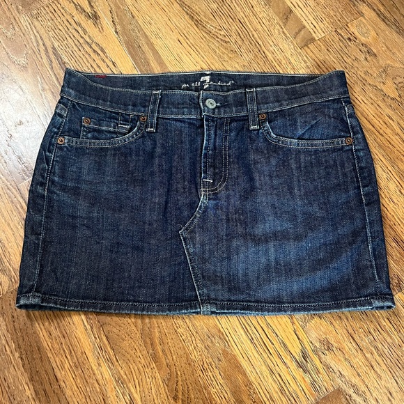 7 For All Mankind Dresses & Skirts - 7 for all mankind Roxy Denim Mini Skirt, 29